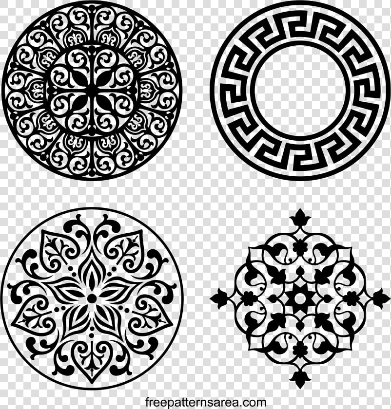 Thumb Image   Circle Floral Pattern Vector  HD Png DownloadTransparent PNG