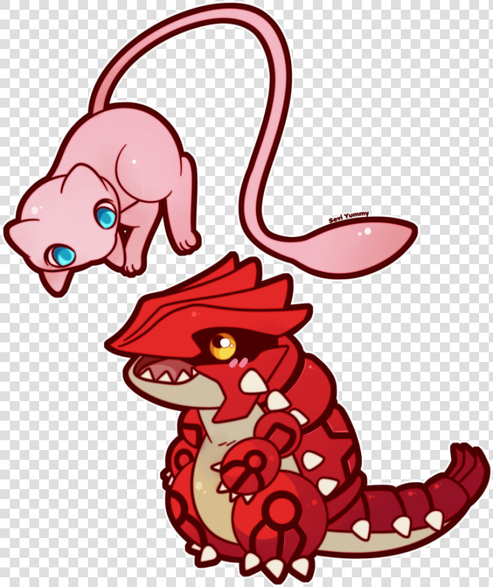 Groudon Transparent Cute   Mew Chibi  HD Png DownloadTransparent PNG