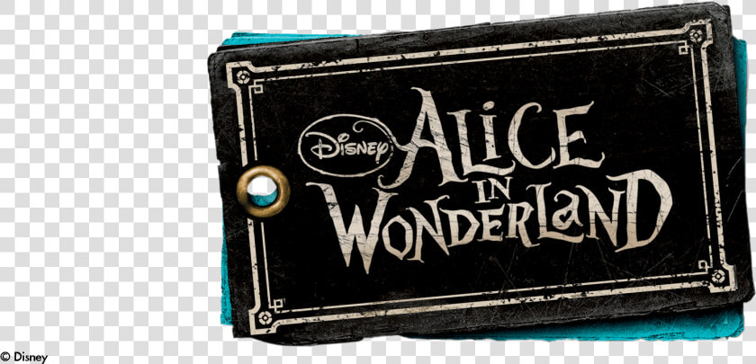 Disney Tim Burton S Alice In Wonderland   Alice In Wonderland Logo Png  Transparent PngTransparent PNG
