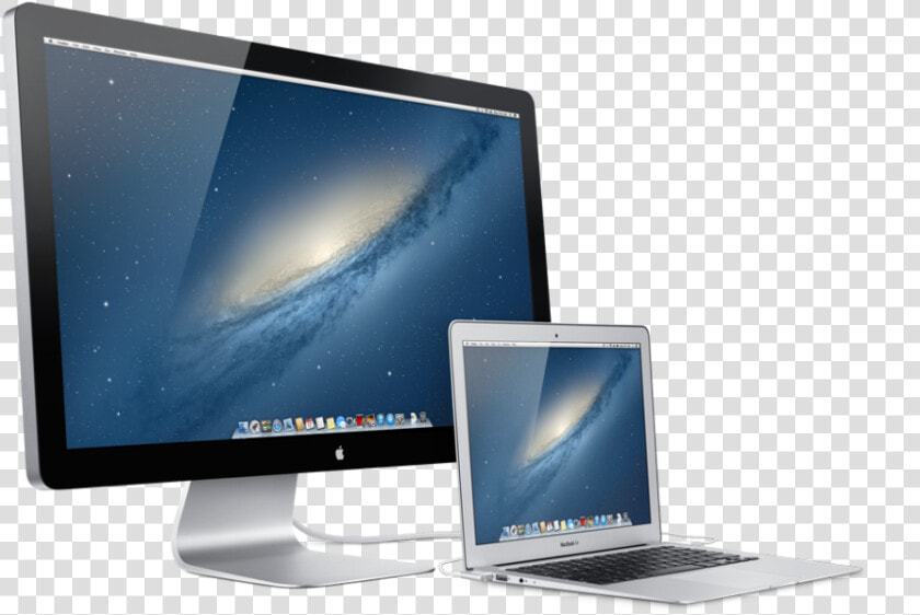 27thunderboltdisplay 34l Mtnlion 13mba 34l Mtnlion   Macbook Air Apple Cinema Display  HD Png DownloadTransparent PNG