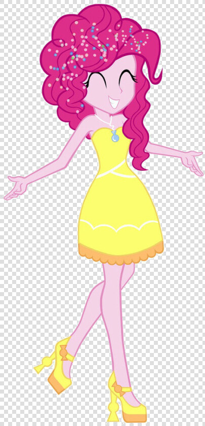 Pinkie Pie In A Yellow Party Dress   Equestria Girl Pinkie Pie Dress  HD Png DownloadTransparent PNG