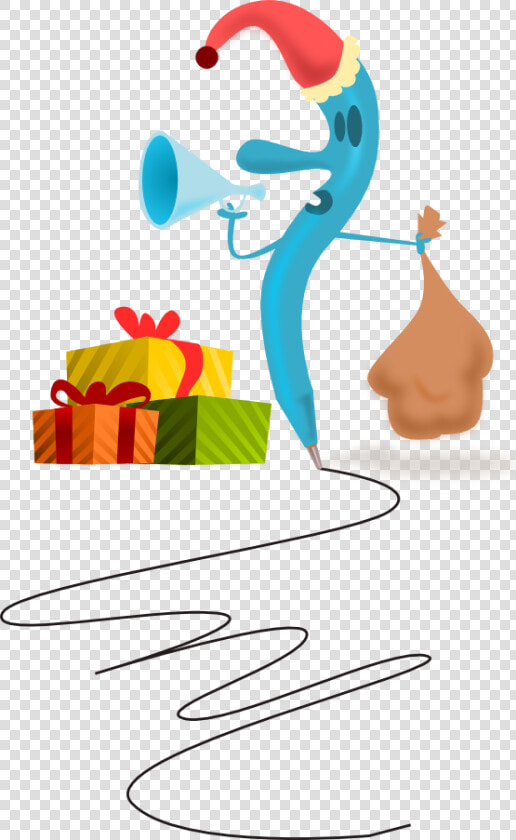 Net Clip Art Kablam Santa Pen Scalable Vector   Christmas Day  HD Png DownloadTransparent PNG