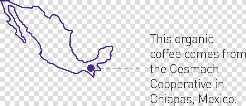 Cafe Femenino Origin Map Mexico   Parallel  HD Png DownloadTransparent PNG