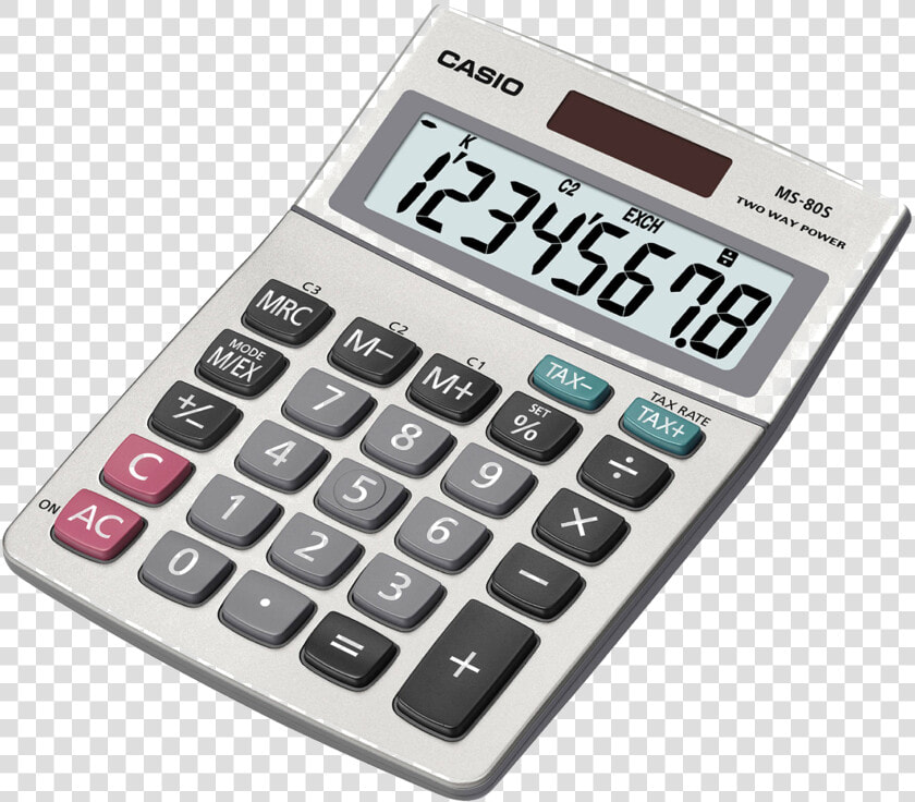 Calculator Png Transparent Images   Casio Ms 80s  Png DownloadTransparent PNG