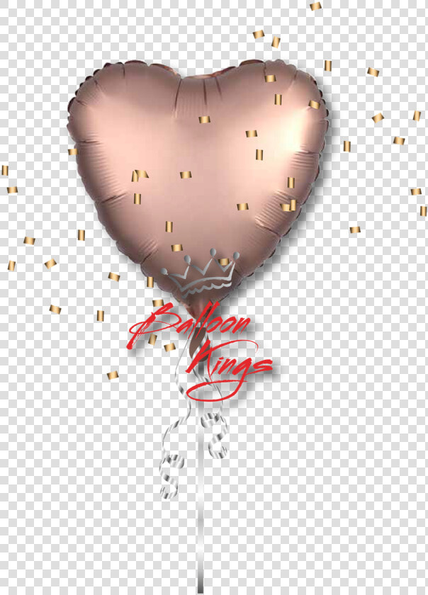 Satin Luxe Rose Copper Heart  HD Png DownloadTransparent PNG