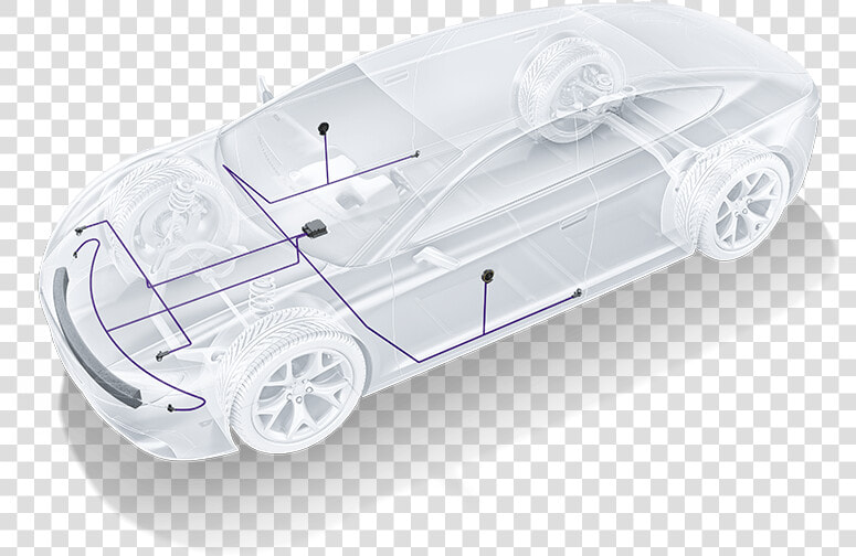 Glasauto Fussgaengerschutzsystem   Transparent Vehicle With Ecu Bosch  HD Png DownloadTransparent PNG