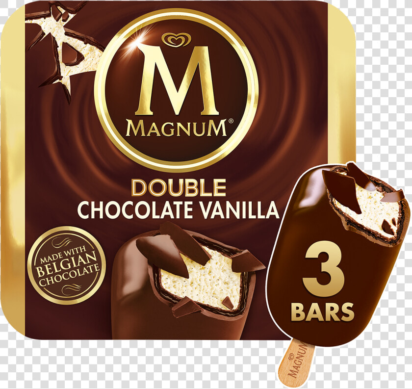 Double Chocolate Magnum Ice Cream Bar   Png Download   Magnum Ice Cream Cookies And Cream  Transparent PngTransparent PNG