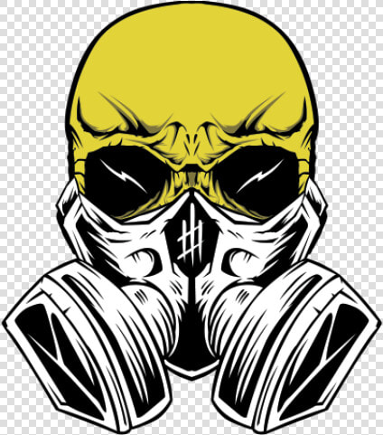 Drawn Gas Mask Toxic   Skull With Gas Mask Logo  HD Png DownloadTransparent PNG