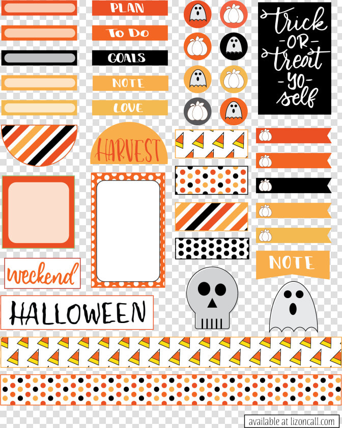 Happy Planner Halloween Stickers  HD Png DownloadTransparent PNG
