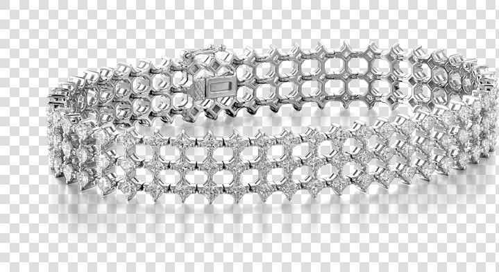 My Girl Diagonal Triple Row Bracelet 18k White Gold   Bracelet  HD Png DownloadTransparent PNG