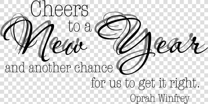 Cheers To The New Year Quote Word Art  HD Png DownloadTransparent PNG