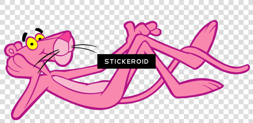 Pink Panther Resting   Pink Panther Lying Down  HD Png DownloadTransparent PNG