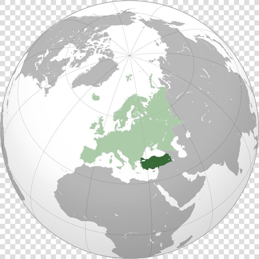 Global Map Of Europe And Turkey   Europe On Global Map  HD Png DownloadTransparent PNG