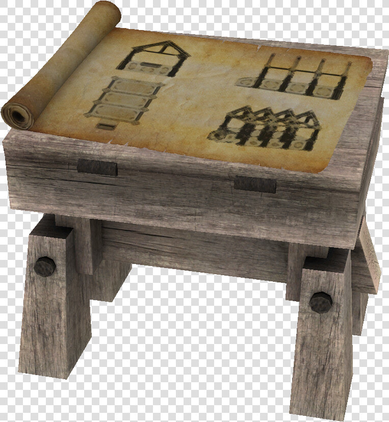 Elder Scrolls   Skyrim Drafting Table  HD Png DownloadTransparent PNG