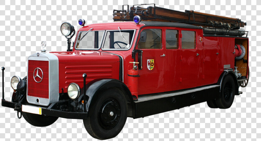 Fire Truck  Volunteer Firefighter  Oldtimer   Brandbil Png  Transparent PngTransparent PNG