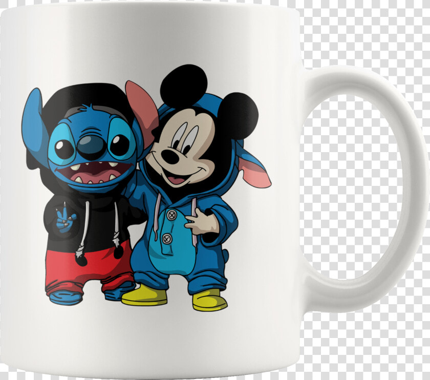 Stitch  amp  Mickey Disney Mug Class   Stitch And Mickey Disney Shirt  HD Png DownloadTransparent PNG