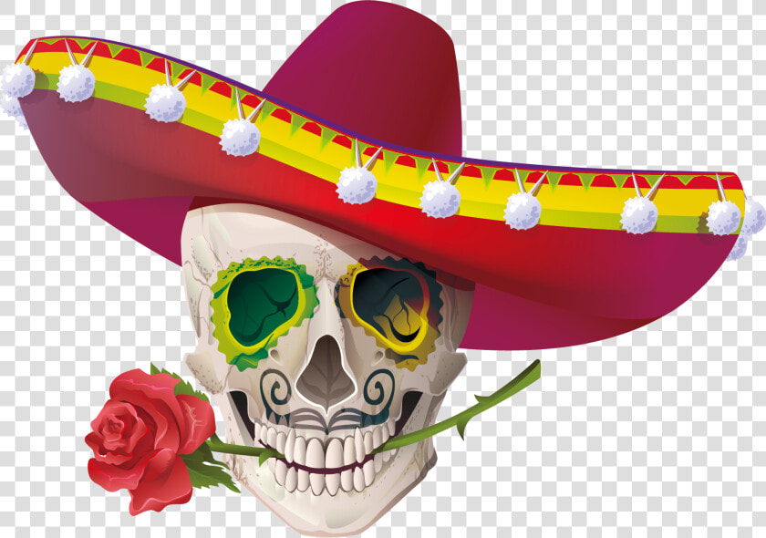 Cuisine Mexican Skull Calavera Mayo De Cinco Clipart   Cinco De Mayo Stock  HD Png DownloadTransparent PNG