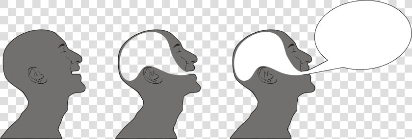 Three Men And A Speech Bubble Clip Arts   Practicing Pronunciation  HD Png DownloadTransparent PNG