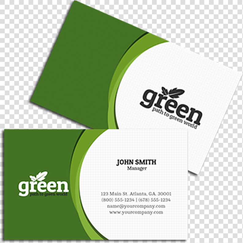 Visiting Card Go Green  HD Png DownloadTransparent PNG