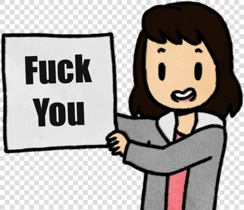 Fuck I You Facial Expression Text Cartoon Human Behavior   You Rock  HD Png DownloadTransparent PNG