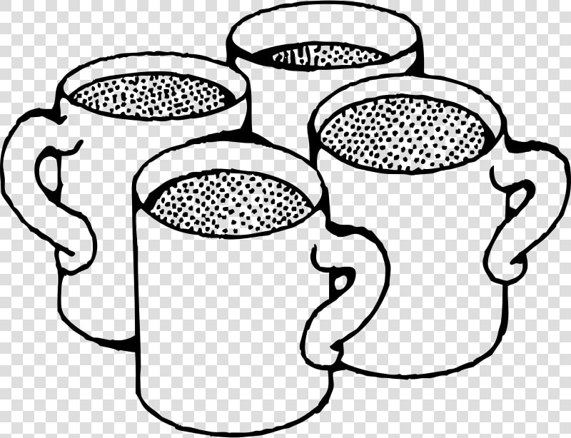 Cups Black And White  HD Png DownloadTransparent PNG
