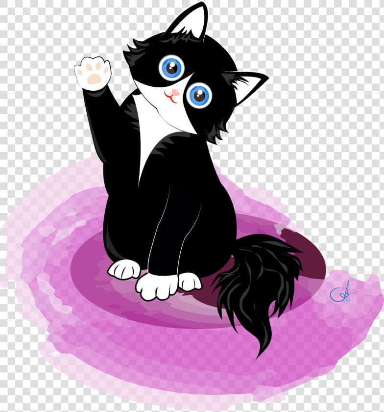 Black Kitty   Cat Yawns  HD Png DownloadTransparent PNG
