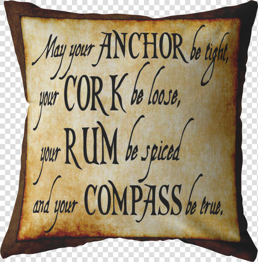 May Your Anchor Be Tight Nautical Pirate Throw Pillow  HD Png DownloadTransparent PNG