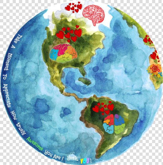 1st Place Sticker Intermediate Division   Planet Earth Watercolor  HD Png DownloadTransparent PNG