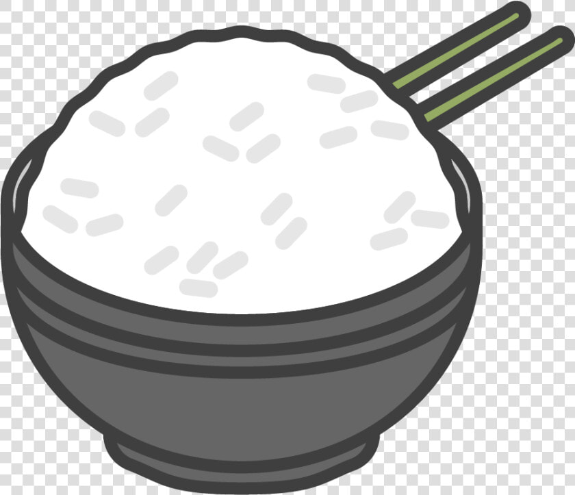 Sticky Rice Bowl Shirt   Sticky Rice Clip Art Black And White  HD Png DownloadTransparent PNG
