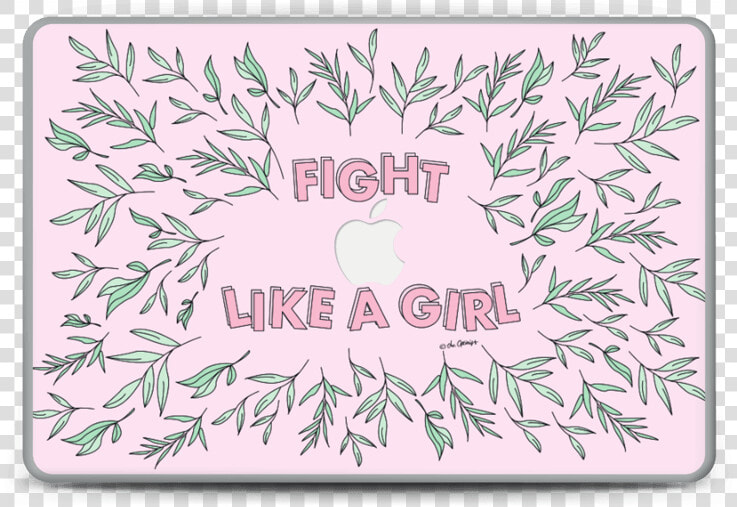 Fight Like A Girl Skin Macbook Pro 15”  HD Png DownloadTransparent PNG