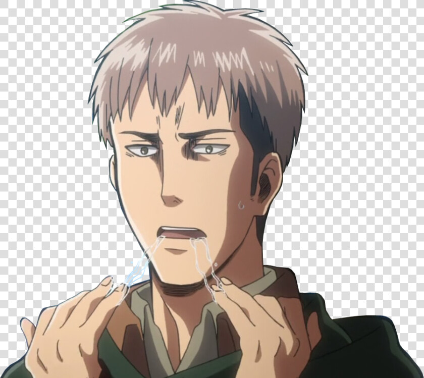 Jean Kirschtein Eren Yeager Hair Face Facial Expression   Attack On Titan Valentines Card  HD Png DownloadTransparent PNG