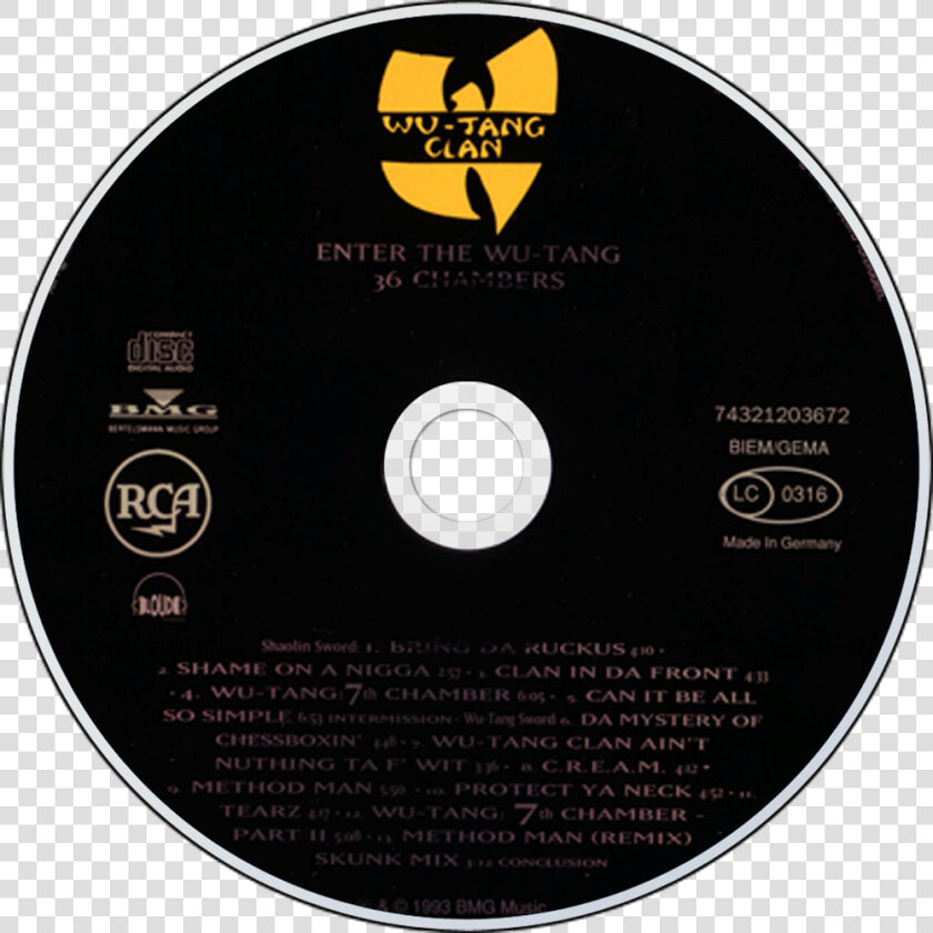 Enter The Wu Tang 36 Chambers Cd  HD Png DownloadTransparent PNG