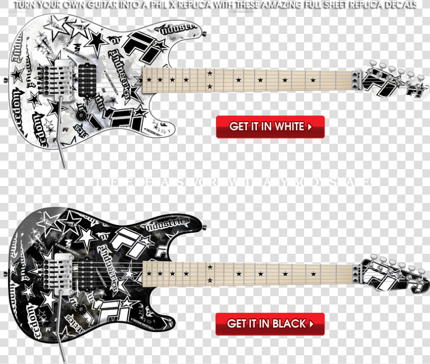 Turn Your Own Guitar Into An Amazing Phil X Replica   Phil X Guitars  HD Png DownloadTransparent PNG