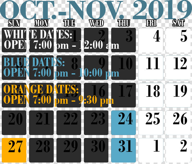 Dates  amp  Hours Of Operation  HD Png DownloadTransparent PNG