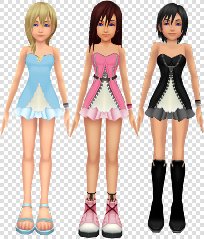 Kingdom Hearts Kairi Namine And Xion Dress Rose Kazuki9484   Kingdom Hearts Kairi Outfit  HD Png DownloadTransparent PNG