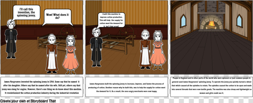 Storyboard On James Hargreaves   Cartoon  HD Png DownloadTransparent PNG