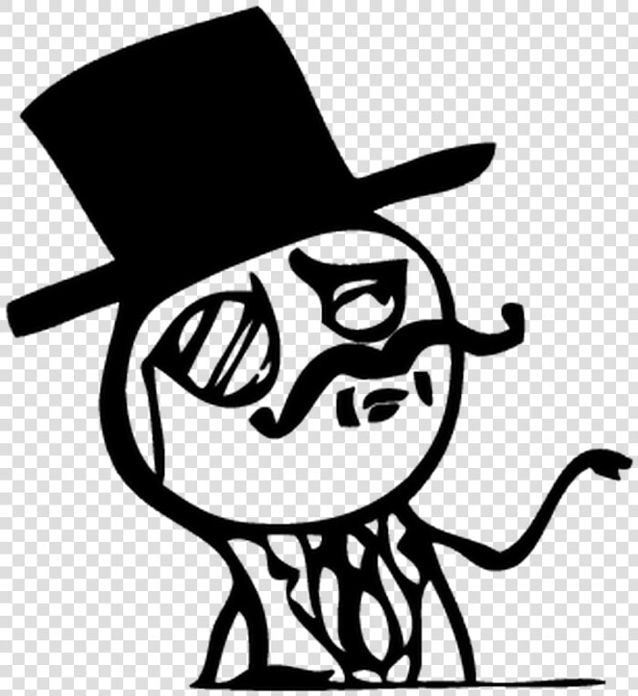 21630 Trollface Meme Sir Moustache   Feel Like A Sir Png  Transparent PngTransparent PNG