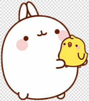  molang  kawaii  rabbit  peach  mochi  koreancharacter   Cartoon  HD Png DownloadTransparent PNG