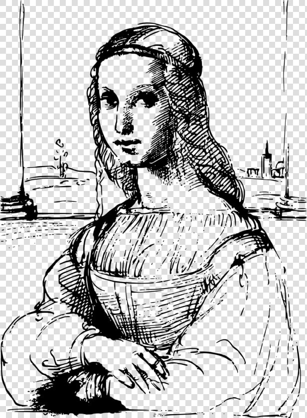 Raphael Mona Lisa Sketch  HD Png DownloadTransparent PNG