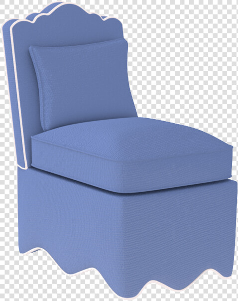 Upholstered Scallop Slipper Chair  HD Png DownloadTransparent PNG