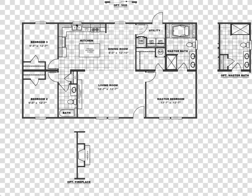 Tradition 48 Floor Plan   Floor Plan  HD Png DownloadTransparent PNG