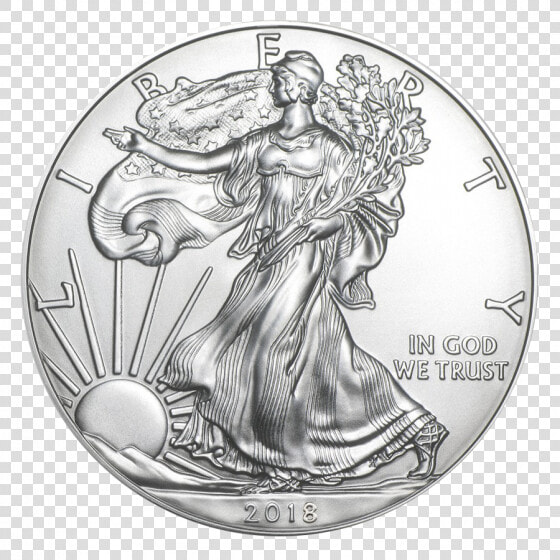 Main Product Photo   2018 Silver American Eagle  HD Png DownloadTransparent PNG