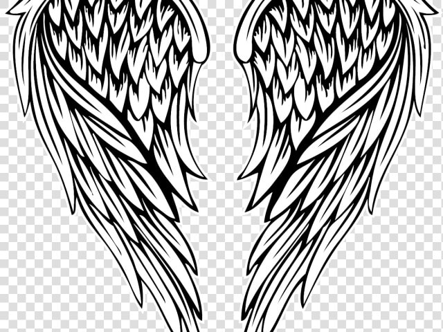 Fallen Angel Clipart Colored Angel Wing   Angel Wings Tattoo Png  Transparent PngTransparent PNG