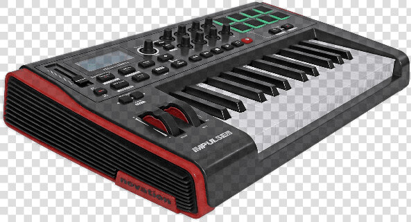 Novation Impulse 25 Midi Keyboard  amp  Audio technica   Novation Launchkey 49 Usb Keyboard  HD Png DownloadTransparent PNG