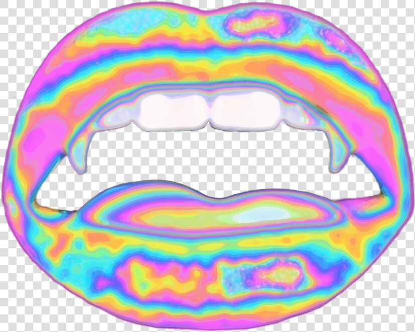 Transparent Vampire Teeth Png   Holographic Face  Png DownloadTransparent PNG