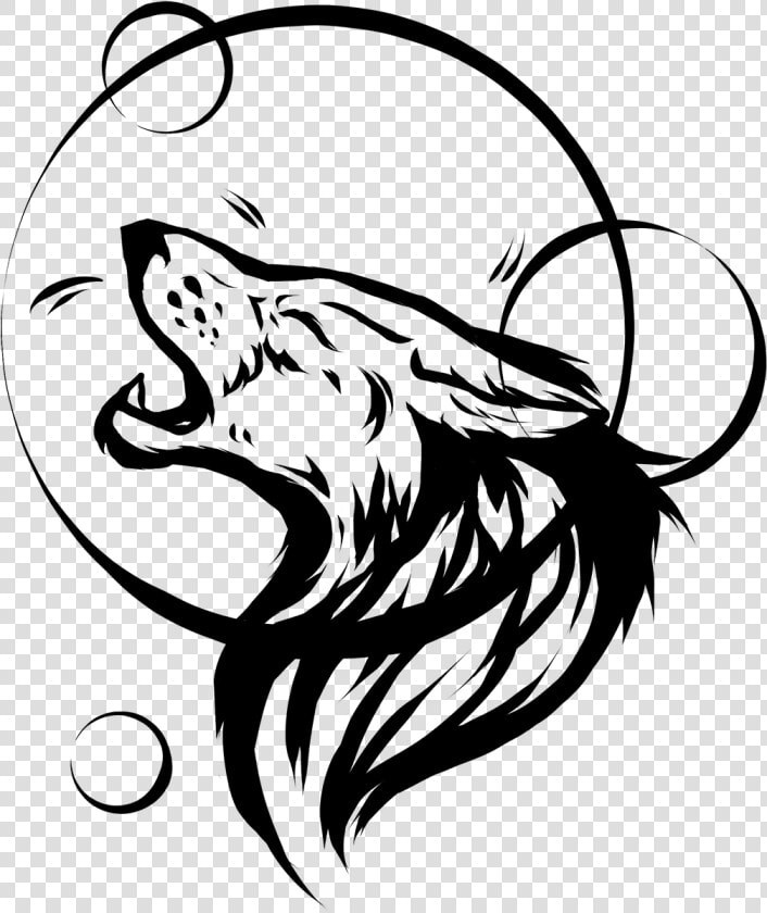 Howling Tattoo Weasyl   Tattoo Designs No Background  HD Png DownloadTransparent PNG
