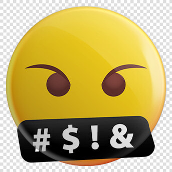 Facial   Curse Mouth Emoji  HD Png DownloadTransparent PNG