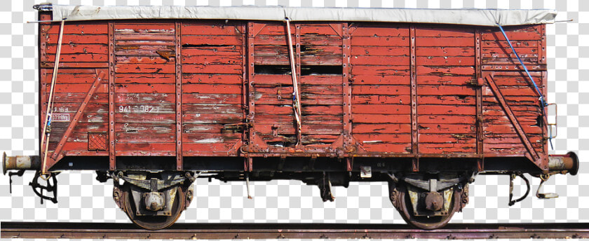 Wagon  Goods Wagons  Railway  Old  Historically   Railroad Car  HD Png DownloadTransparent PNG