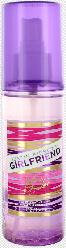 Girlfriend By Justin Bieber For Women Hair Mist Spray   Water Bottle  HD Png DownloadTransparent PNG