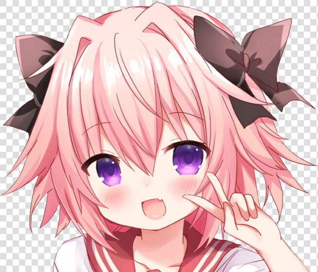 Fate Apocrypha Astolfo Hair   Png Download   Astolfo Anime  Transparent PngTransparent PNG